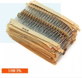 Resistor- 300pcs Mix, 330Ω, 470Ω, 1kΩ, 2.2kΩ, 3.3kΩ, 4.7kΩ, 10kΩ, 47kΩ, 100kΩ,